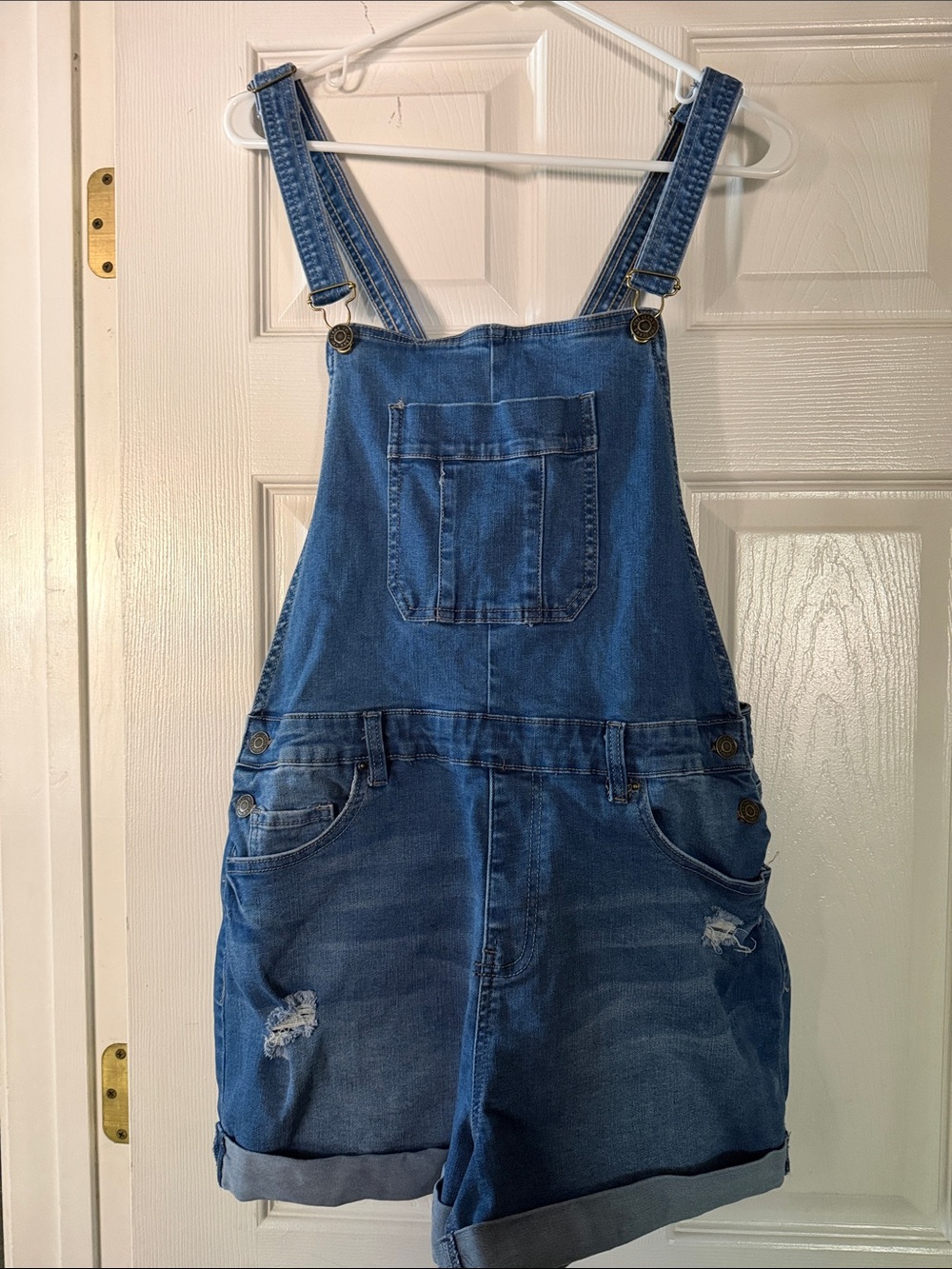 Blue Denim Short Overalls - Casual Men’s Jeans Overalls